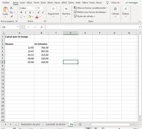 Convertir Des Heures En Minutes