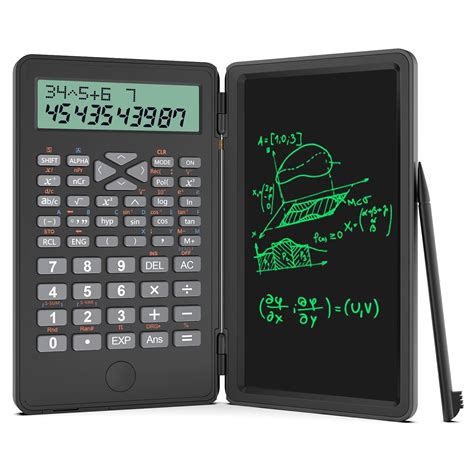 Desktop Scientific Calculator, 2-Line LCD, Erasable Pad, 240 Functions ...