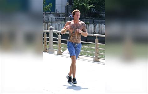 Cameron Douglas Shows Off Tattoos During Shirtless Run In NYC