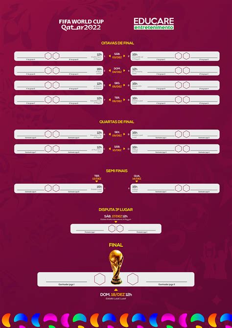 Tabela De Jogos Copa Do Mundo 2022 Educare Behance