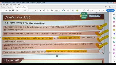 Footprints Class 7 Part 2 Ch 1 History Class7 History Part2 When Whereandhow Footprints Sst