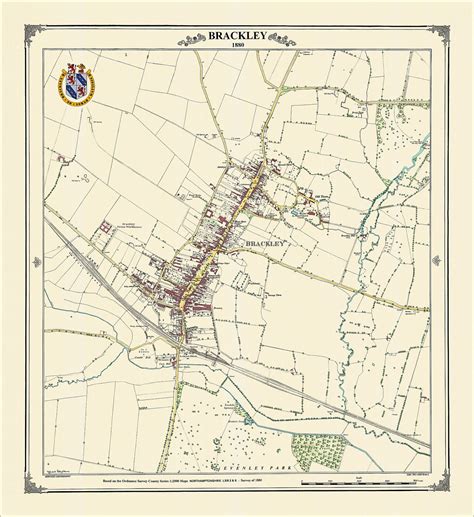 brackley map shopforprintscom