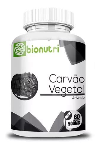 Carv O Vegetal Ativado Mg C Psulas