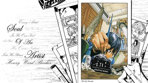 The Artist Soul Artist Bakuman Manga Black And White Moritaka