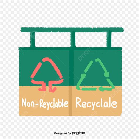 Trash And Recycling Clipart Vector Recyclable And Non Recyclable Trash