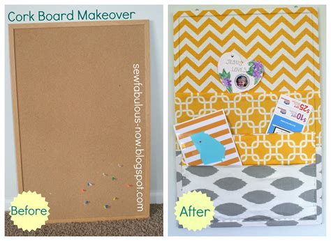 Sew Fabulous Cork Board Makeover