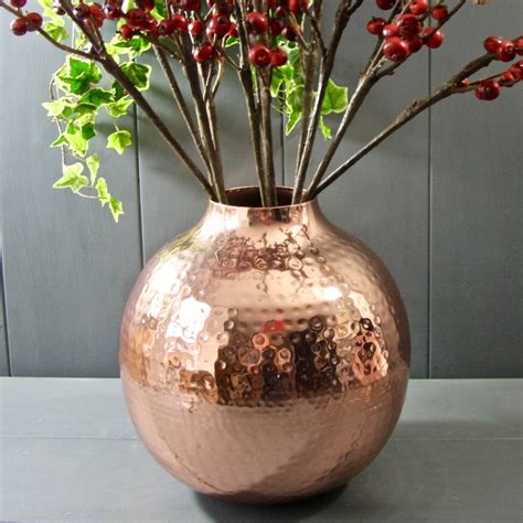 Copper Vases For Flowers At Jonathan Wells Blog