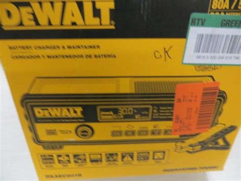 Dewalt Battery Charger With Engine Start Lambrecht Auction Inc