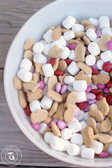 Valentines Smores Snack Mix A Night Owl Blog