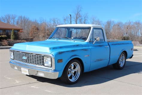 1971 Chevy C10 Short Bed 468 Bbc Turbo 400 Frame Off All New Faux Patina