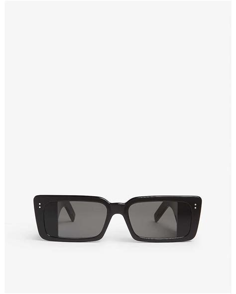 Gucci GG0543S Rectangle Frame Sunglasses In Black Lyst