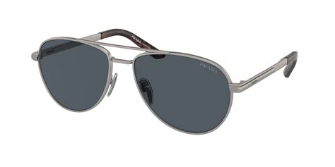 Prada Pr A S Gray Cq T Sunglasses For Men