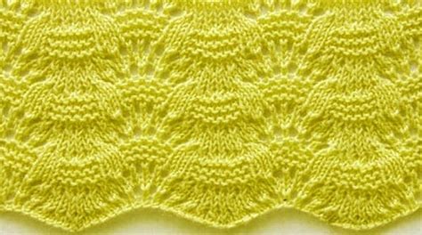 Free Knitting Patterns Wavy Knit Stitch Pattern