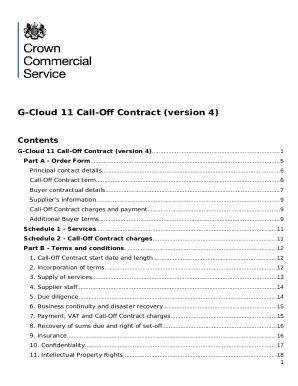 G Cloud Services 4 Framework Agreement Studylib Doc Template PdfFiller