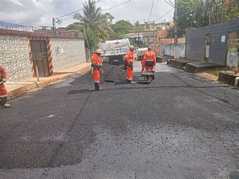 Prefeitura De Manaus Intensifica Obra De Recuperação Asfáltica