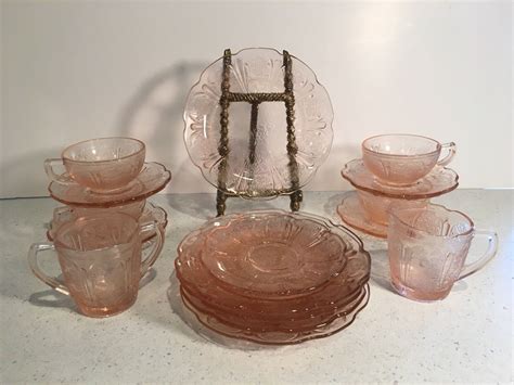 Mavin Vintage Piece Jeannette Pink Cherry Blossom Depression Glass