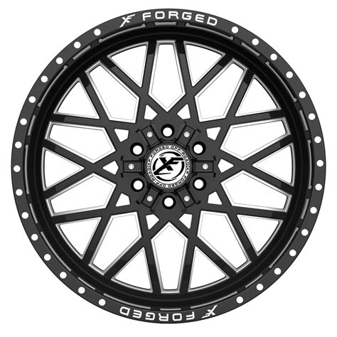 XF Offroad Forged XFX 307 Black With Milled Windows Lowest Prices