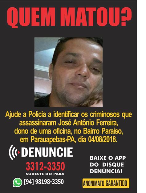 Disque Denúncia Pede Ajuda à População Para Identificar Assassinos De