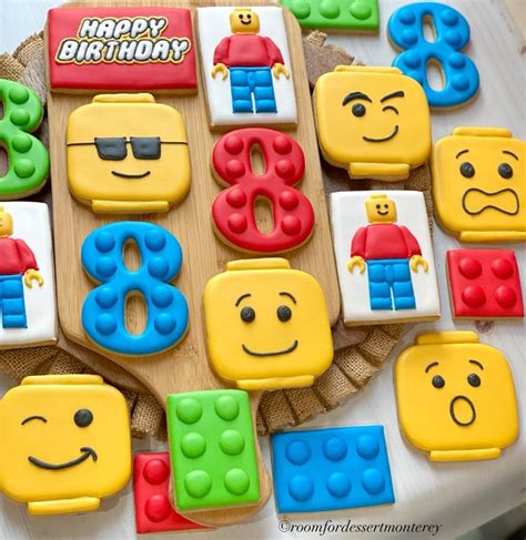 Lego Birthday Cookies Lego Birthday Cake Birthday Cookies Lego Birthday