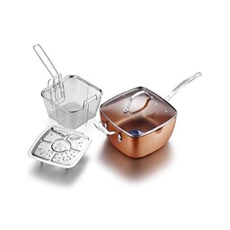 Ripley Sarten Antiadherente Copper Pan Brikenia Cm Lts