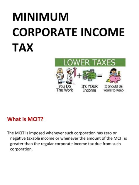 Minimum Corporate Income Tax Download Free Pdf Corporate Tax Income Tax