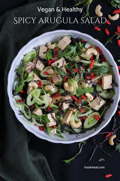 Spicy Arugula Salad With Fennel And Goji Berries Foodheal