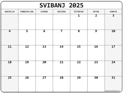 Calendar 2025 Hrvatska Tammi Fionnula