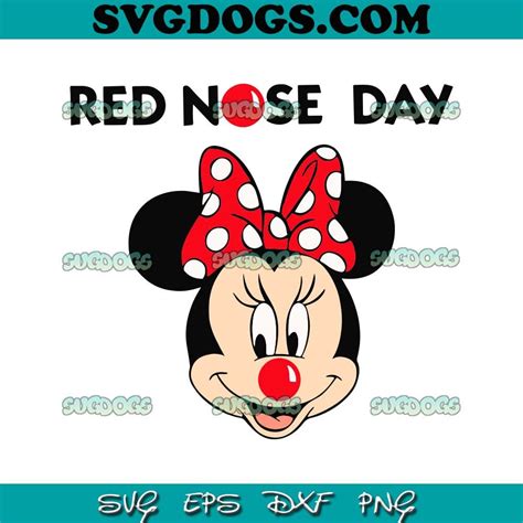 Red Nose Day Make And Sell Minnie Mouse Dxf