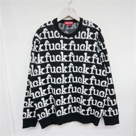 Yahoo オークション 良好 国内正規 Supreme 22SS Fuck Sweater ジャ