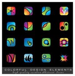 exquisite colorful icons Vector for Free Download | FreeImages