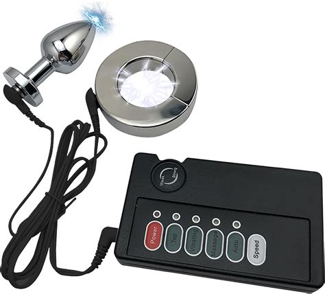 Électrique Choc Anal Plug Testicule Crusher CBT Testicules Bondage Set 2 en 1 BDSM Sex Toys Butt
