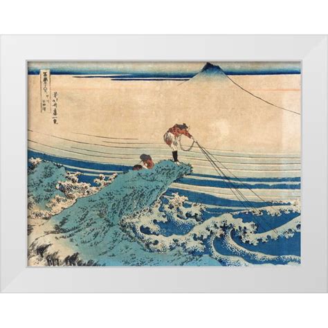 Hokusai Katsushika X White Modern Wood Framed Museum Art Print