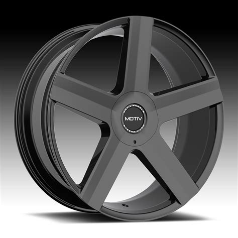 Motiv 439b Command Gloss Black Custom Wheels Rims 439b Command