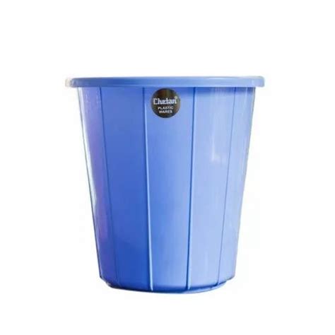 Blue Round Pvc Dustbin Capacity Liter At Rs Piece In Hyderabad