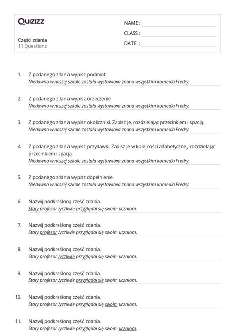 Ponad Kolejno Alfabetyczna Arkuszy Roboczych Dla Klasa W Quizizz