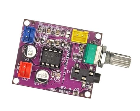 Comprar LM386 Amplificador Placa SMD Montada Com Bass Boost + Microfone