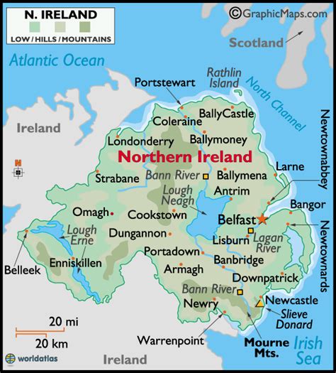 map  northern ireland