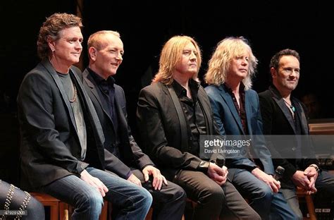 Def Leppard Band Members at KISS and Def Leppard Press Announcement