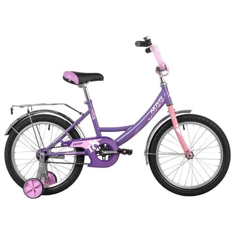 Велосипед 18" Novatrack VECTOR, фиолетовый - купить в Москве - Market777