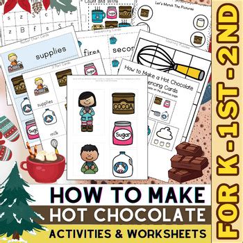 How To Make Hot Chocolate Sequencing Worksheets Winter Activities Hot Cocoa