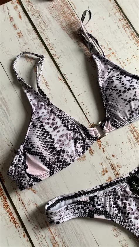 Sling Bandage Sexy Fashion Show Swimsuit Beach Swimwear Sexy Women Buckle Hollow Out Bikini