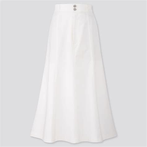 Women Cotton Mermaid High Waisted Long Skirt Uniqlo Us