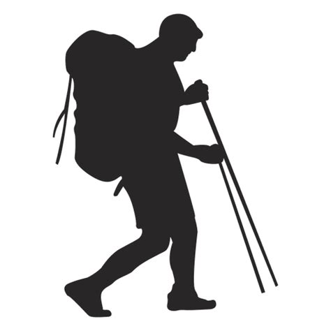 Hiking Silhouette Transparent Png Svg Vector File