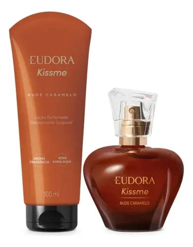 Kit Kiss Me Nude Caramelo Eudora ml Loção ml Frete grátis