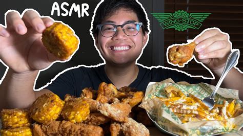 Asmr Mukbang 🍗 Wingstop Wings Tenders Corn And Fries 🌽🍟 Nexoloft Asmr Youtube