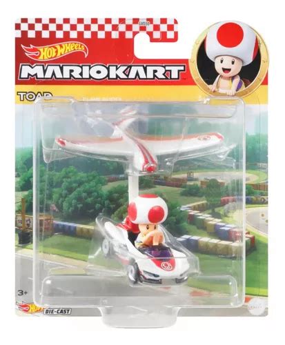 Hot Wheels Mario Kart Toad P Wing Plane Glider Envío gratis