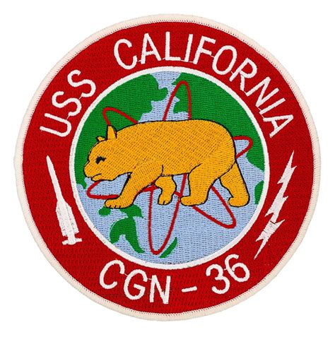 USS California CGN-36 Ship Patch | Flying Tigers Surplus