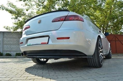 CENTRAL REAR SPLITTER ALFA ROMEO 159 Without Vertical Bars Gloss