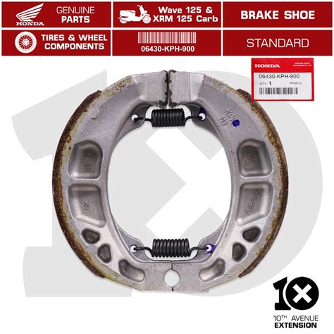 10thX Honda Genuine Brake Shoe Part No 06430 KPH 900 For Wave 125 XRM