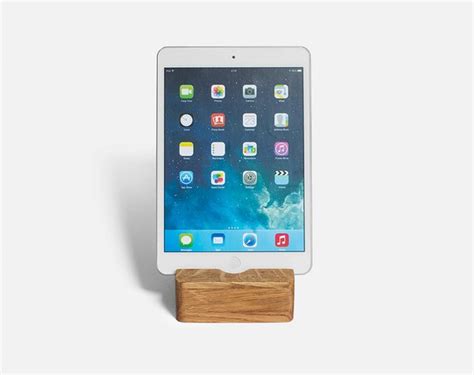 iPad Mini Stand Wood iPad Air 2 Case Stand in Natural Oak